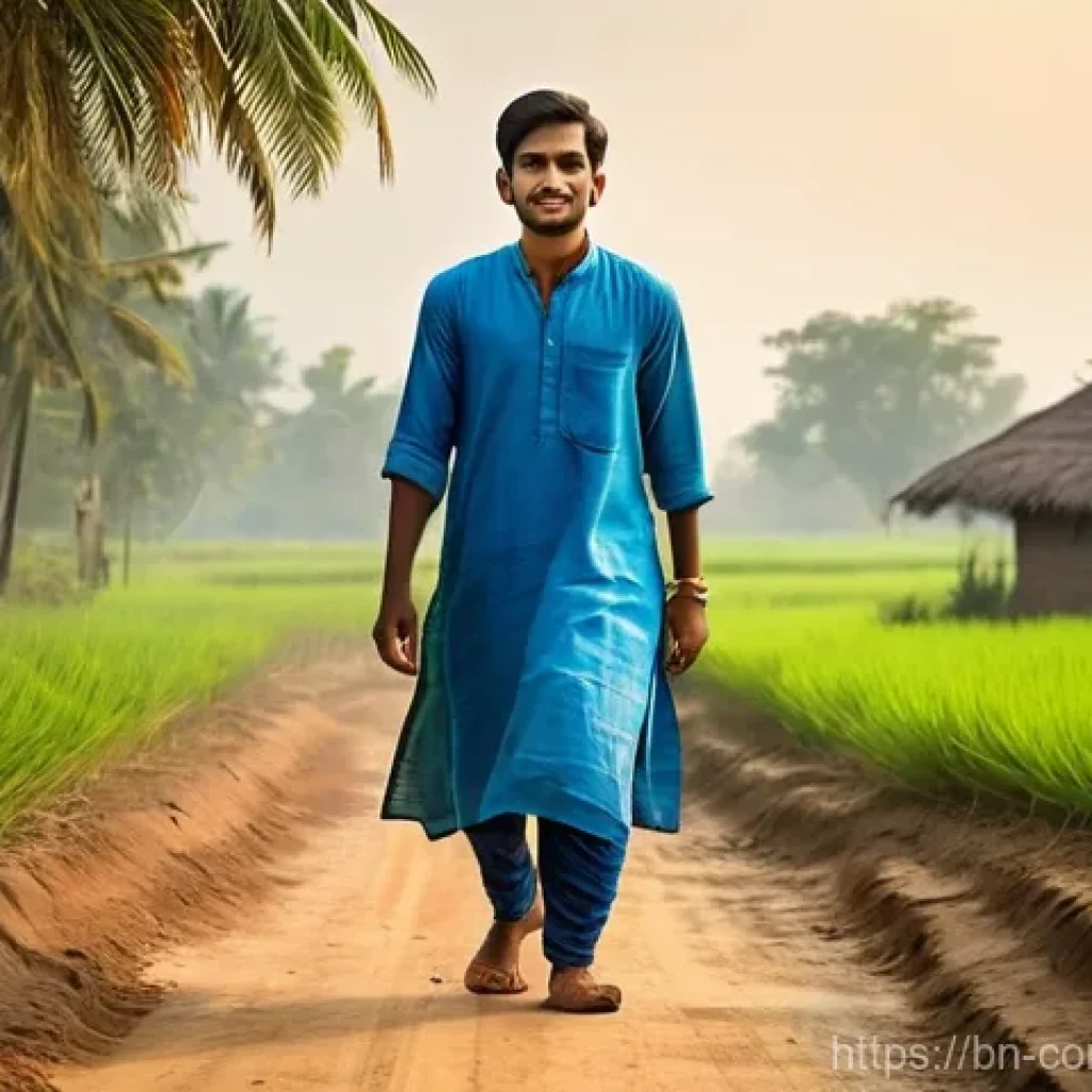 소설 추천 - **Prompt 1: The Enigmatic Wanderer**
A young Bengali man, reminiscent of Humayun Ahmed's Himu, i...