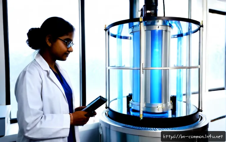 양자 컴퓨팅 - Photorealistic quantum computing laboratory in Bangladesh, a Bengali female scientist in a modest pr...